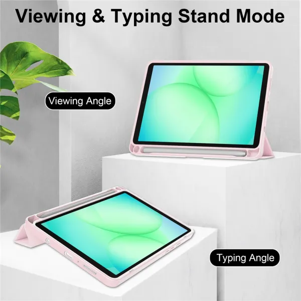CRYSTAL Zaklápací obal pre Samsung Galaxy Tab A11 ružový