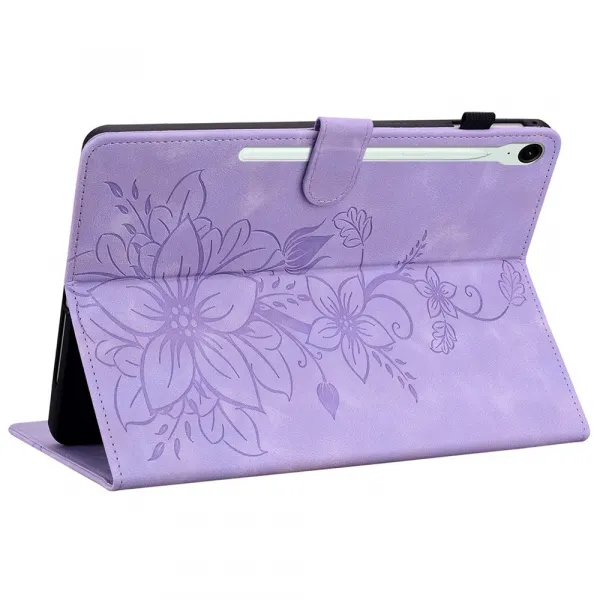 ART LILY Zaklápacie puzdro pre Samsung Galaxy Tab S9 FE / Tab S10 FE / Tab S10 Lite fialové