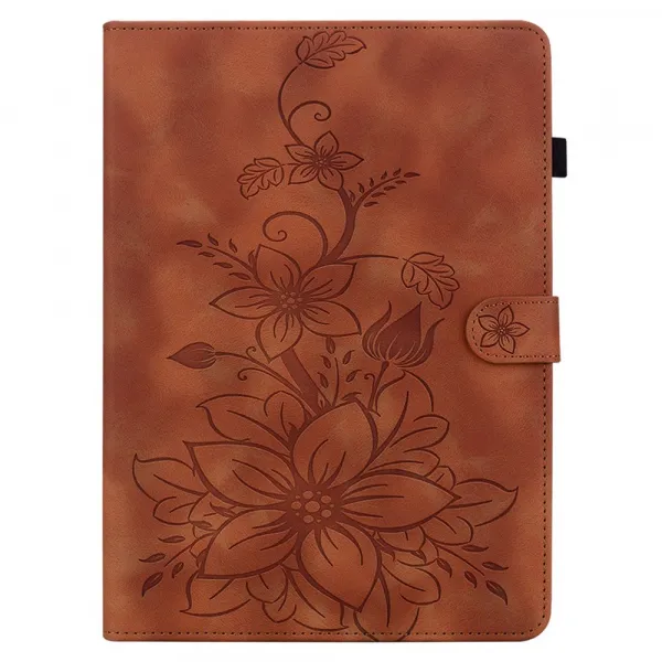 ART LILY Zaklápacie puzdro pre Samsung Galaxy Tab S9 FE / Tab S10 FE / Tab S10 Lite hnedé