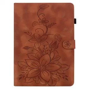 ART LILY Zaklápacie puzdro pre Samsung Galaxy Tab S9 FE / Tab S10 FE / Tab S10 Lite hnedé
