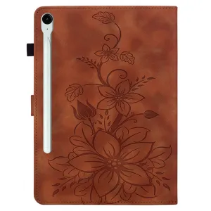 ART LILY Zaklápacie puzdro pre Samsung Galaxy Tab S9 FE / Tab S10 FE / Tab S10 Lite hnedé