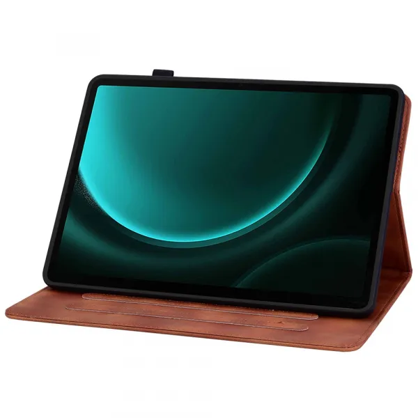 ART LILY Zaklápacie puzdro pre Samsung Galaxy Tab S9 FE / Tab S10 FE / Tab S10 Lite hnedé