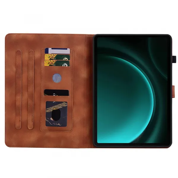 ART LILY Zaklápacie puzdro pre Samsung Galaxy Tab S9 FE / Tab S10 FE / Tab S10 Lite hnedé