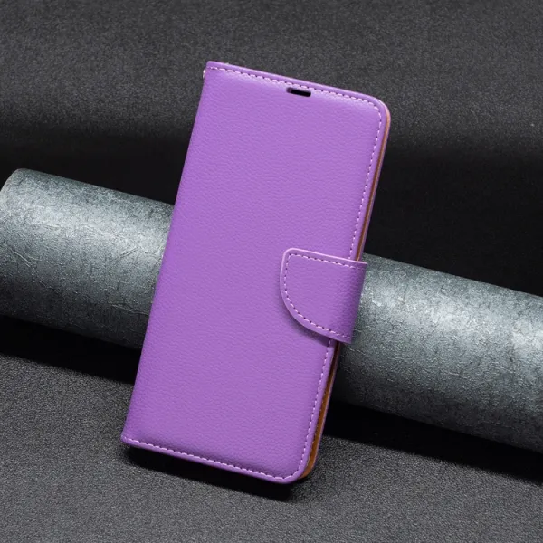 LITCHI Peňaženkové puzdro pre Apple iPhone 16 fialové