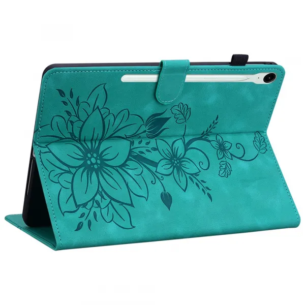 ART LILY Zaklápacie puzdro pre Samsung Galaxy Tab S9 FE / Tab S10 FE / Tab S10 Lite zelené