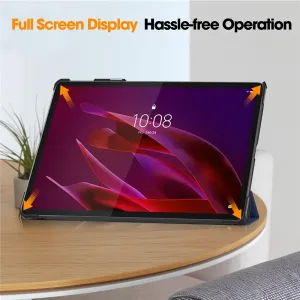 LEATHER Zaklápací kryt pre Lenovo Yoga Tab 11.1 modrý