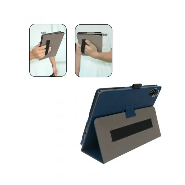 CLEVER Zaklápacie puzdro pre Doogee Tab E3 Max tmavomodré