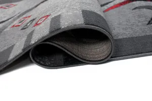 DECOREUM Behúň 4596A DARK sivý  PP CRM Rozmer: 70x270
