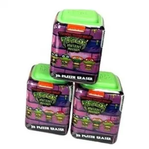 Nickelodeon Voňavá 3D puzzle guma Ninja Korytnačky