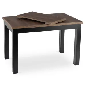 JAKS Rozkladací stôl Skubi čierny 120 - 160 cm orech