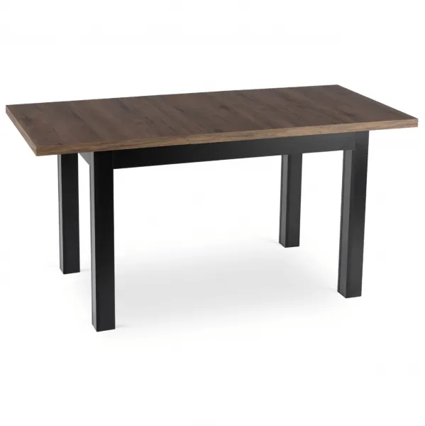 JAKS Rozkladací stôl Skubi čierny 120 - 160 cm orech