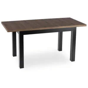 JAKS Rozkladací stôl Skubi čierny 120 - 160 cm orech