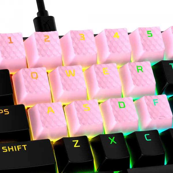 HP Inc. HyperX PNK Rubber Gaming Accessory Kit-US - Příslušenství ke klávesnici