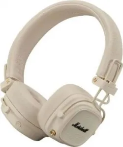 Marshall Major V Bluetooth bezdrôtové slúchadlá na uši, krémové