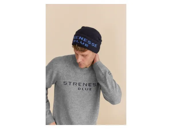 Strenesse Blue Dámska/pánska pletená čiapka (navy modrá/modrá)