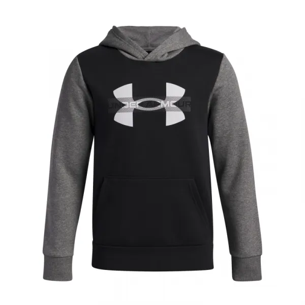 Chlapčenská zateplená mikina s kapucňou UNDER ARMOUR UA Rival Flc Cblck Grphc HD
