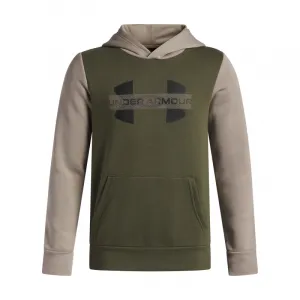 Chlapčenská zateplená mikina s kapucňou UNDER ARMOUR UA Rival Flc Cblck Grphc HD