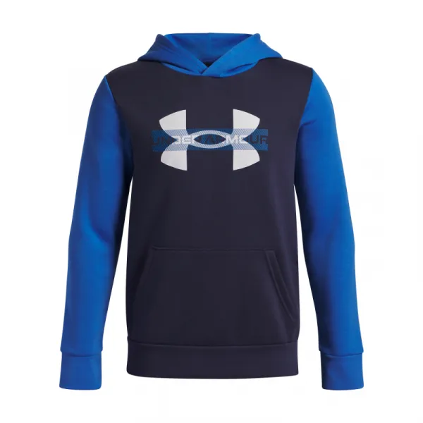 Chlapčenská zateplená mikina s kapucňou UNDER ARMOUR UA Rival Flc Cblck Grphc HD