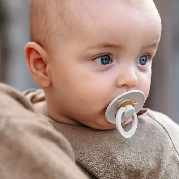 BIBS Cumlíky z prírodného kaučuku Colour 2ks - veľkosť 2, Dusky Lilac / Elderberry