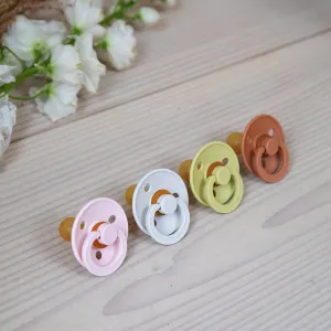 BIBS Cumlíky z prírodného kaučuku Colour 2ks - veľkosť 2, Dusky Lilac / Elderberry