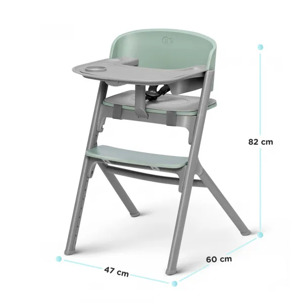 Set jedálenská stolička Kinderkraft Livy + lehátko Calmee Farba: Aster Pink