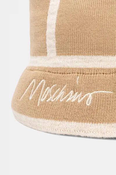 Vlnený klobúk Moschino zelená farba, M3353 65460