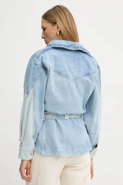 Rifľová bunda BOSS Orange C_DNM JACKET PANELED prechodná, 50554678
