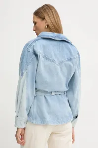 Rifľová bunda BOSS Orange C_DNM JACKET PANELED prechodná, 50554678
