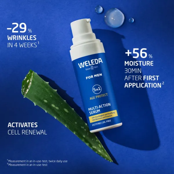 Weleda For Men 5v1 multifunkčné pleťové sérum na vrásky 30 ml