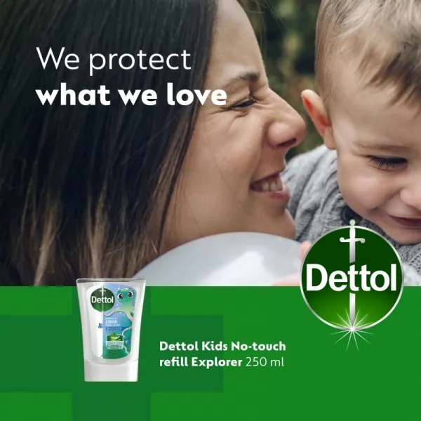 Dettol Soft on Skin Kids Explorer Power náplň do bezdotykového dávkovača mydla 250 ml
