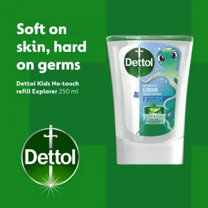Dettol Soft on Skin Kids Explorer Power náplň do bezdotykového dávkovača mydla 250 ml