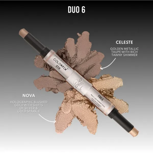 Danessa Myricks Beauty Colorfix Stix multifunkčné líčidlo na oči, pery a tvár odtieň Duo 6 Celeste/Nova 2x3 g