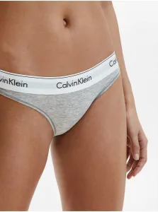 Sivé melírované nohavičky so širokým lemom Calvin Klein Underwear