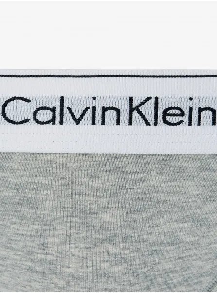 Sivé melírované nohavičky so širokým lemom Calvin Klein Underwear