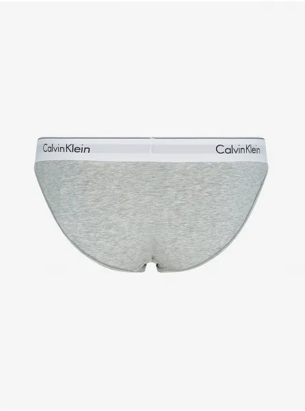 Sivé melírované nohavičky so širokým lemom Calvin Klein Underwear