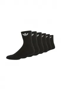 Adidas čierne ponožky, 6 párov