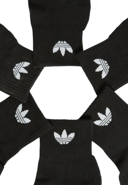 Adidas čierne ponožky, 6 párov