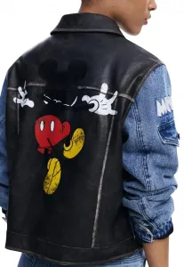 Desigual rifľová bunda s Mickey Mouse motívom