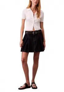 Calvin Klein rifľová mini sukňa