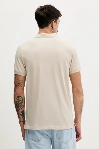 Bavlnené polo tričko Tommy Jeans tmavomodrá farba, jednofarebné, DM0DM20676