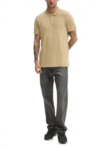 Bavlnené polo tričko Tommy Jeans tmavomodrá farba, jednofarebné, DM0DM20676