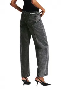 Džínsy Karl Lagerfeld Jeans Klj Mr Relaxed Blocked Denim Washed Black Blocked
