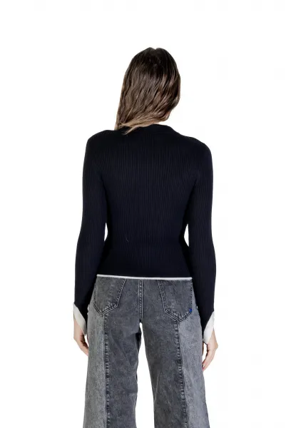 Sveter Karl Lagerfeld Jeans Klj Mock Neck Sweater Black