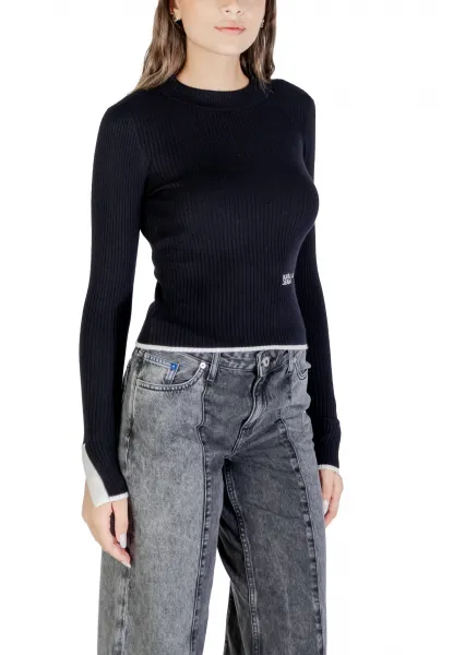 Sveter Karl Lagerfeld Jeans Klj Mock Neck Sweater Black