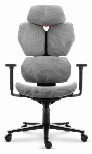 Ergonomickátextilnáotočnákancelárskastolička-HC-1010Grey