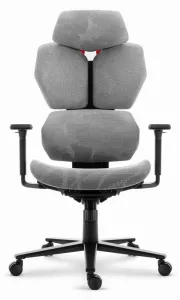 Ergonomickátextilnáotočnákancelárskastolička-HC-1010Grey