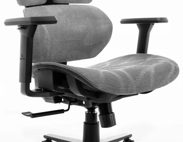 Ergonomickátextilnáotočnákancelárskastolička-HC-1010Grey