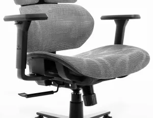 Ergonomickátextilnáotočnákancelárskastolička-HC-1010Grey