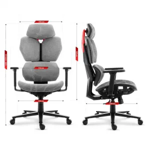 Ergonomickátextilnáotočnákancelárskastolička-HC-1010Grey