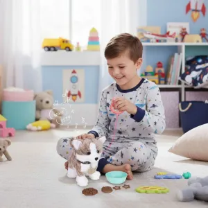 Psíknavodítku–interaktívnahračkapredetispohybmi,zvukmiadoplnkamisivá